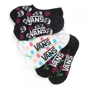 Dámské Ponožky Vans Dia De Muertos Parade Canoodle 3 Pack Černé Viacfarebný | ZIJWG0765