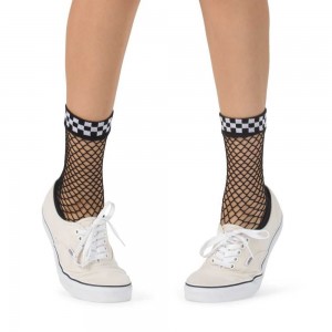 Dámské Ponožky Vans Meshed Up (Shoe Size 7-10, 1 Pack) Černé | HPTVE7035