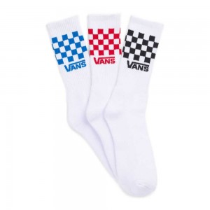 Pánské Ponožky Vans Check Crews 3 Pack Size 6.5-9 Viacfarebný | CAKIR0326
