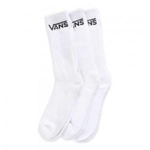 Pánské Ponožky Vans Classic Crews 3 Pack Size 6.5-9 Bílé | TMXKG5938