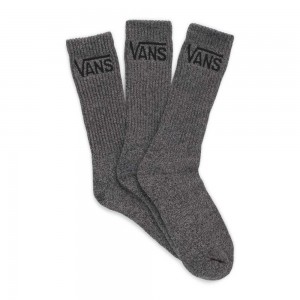 Pánské Ponožky Vans Classic Crews 3 Pair Pack Černé | OTCZR9834
