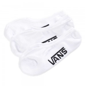 Pánské Ponožky Vans Classic Super No Shows 3 Pack Size 9.5-13 Bílé | EIYAG5189