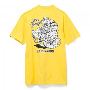 Pánské Tričko Vans Mooneyes Žluté | JWENY3694