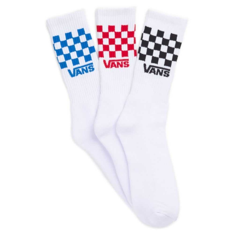 Pánské Ponožky Vans Check Crews 3 Pack Size 9.5-13 Viacfarebný | QKYNS7416