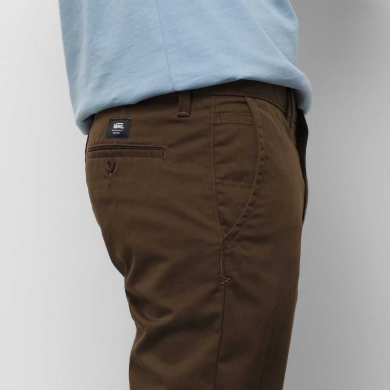 Pánské Teplákové Kalhoty Vans Authentic Chino Slim Káva | EZBDM8436